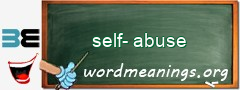 WordMeaning blackboard for self-abuse